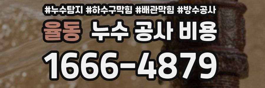 율동 누수 공사 비용
