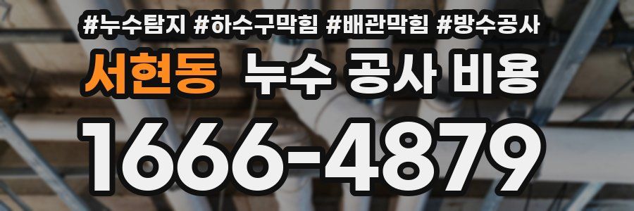 서현동 누수 공사 비용