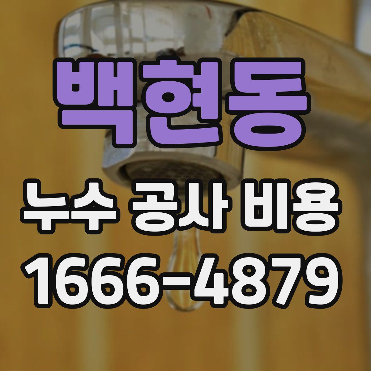 백현동 누수 공사 비용