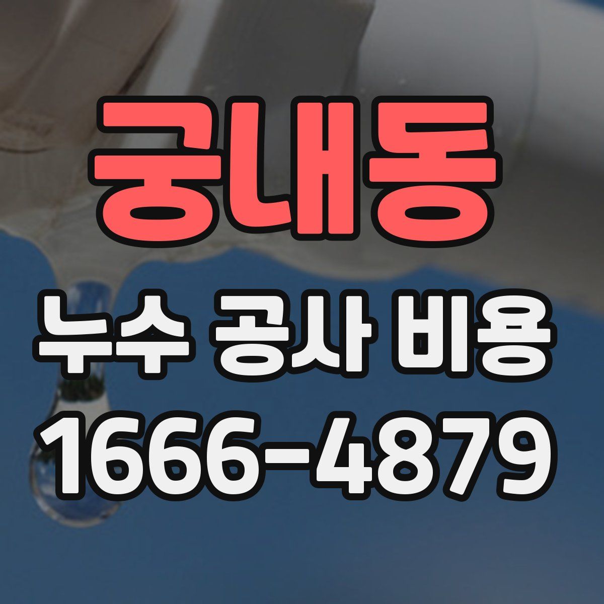 궁내동 누수 공사 비용
