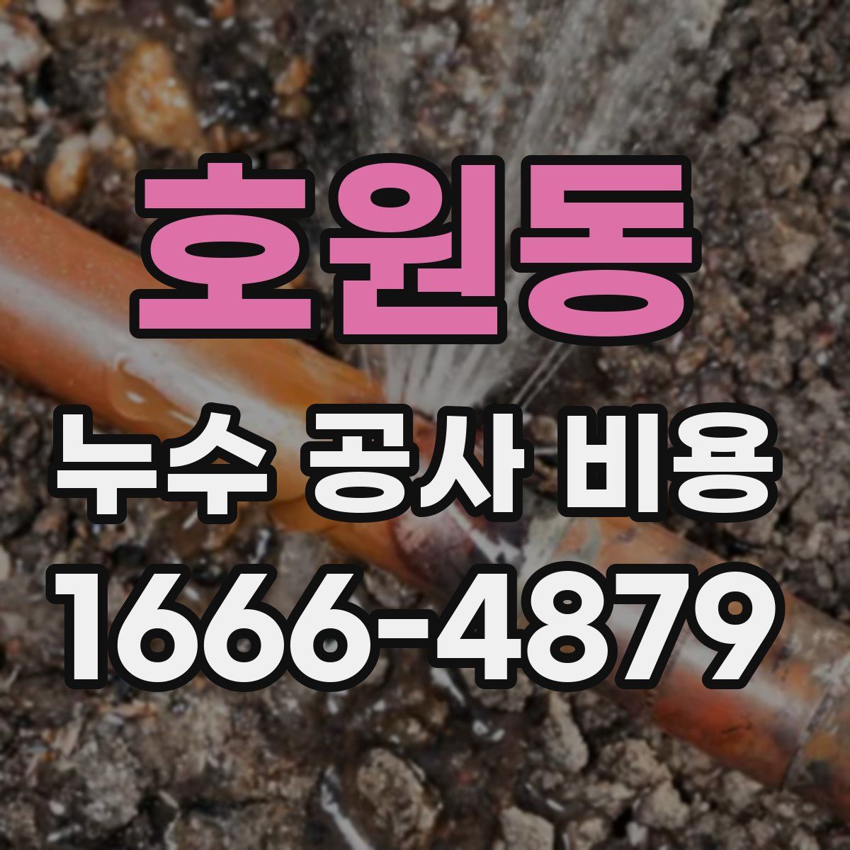 호원동 누수 공사 비용