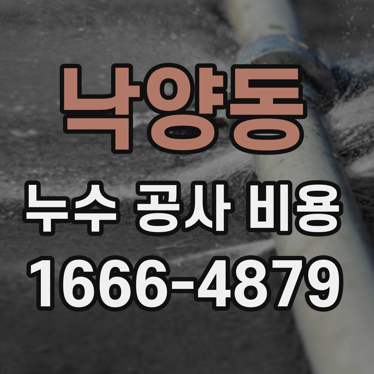 낙양동 누수 공사 비용