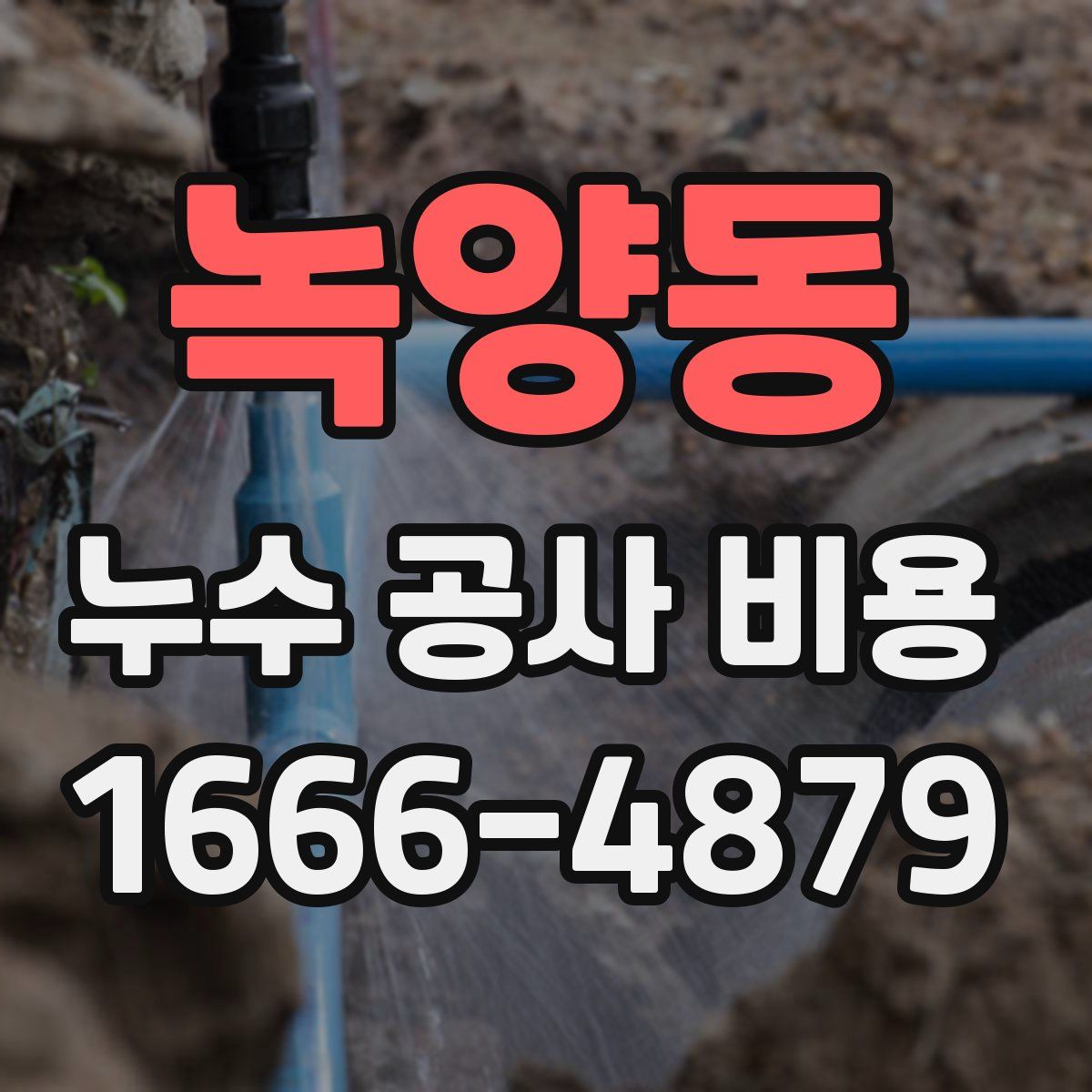 녹양동 누수 공사 비용