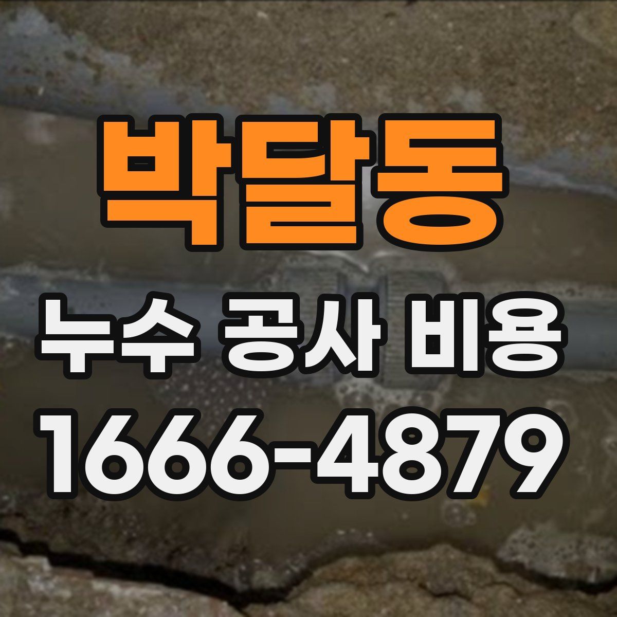 박달동 누수 공사 비용