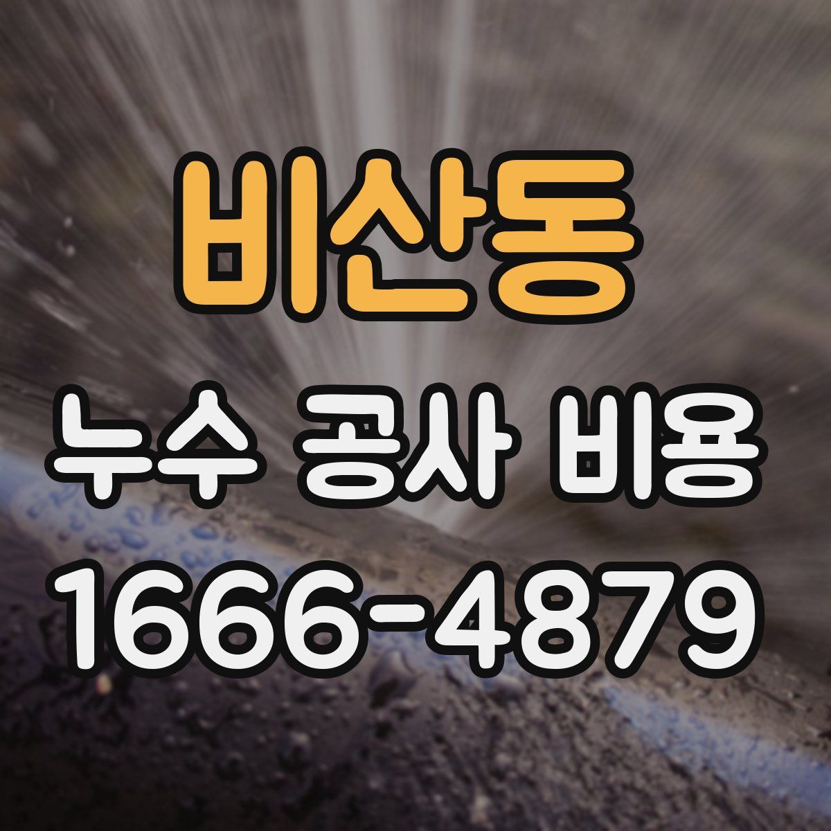 비산동 누수 공사 비용