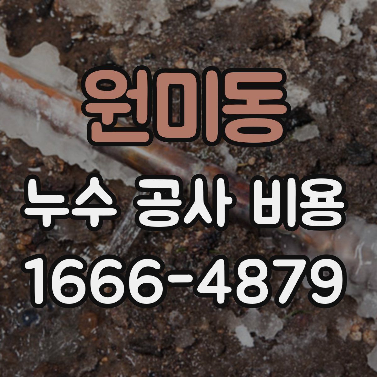 원미동 누수 공사 비용