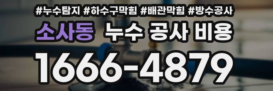 소사동 누수 공사 비용