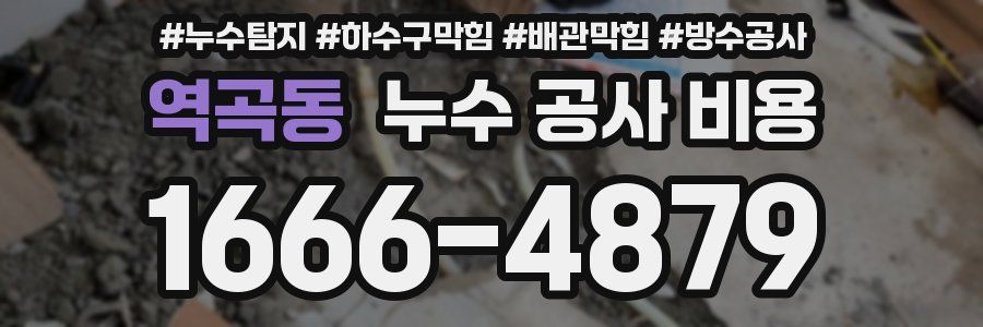 역곡동 누수 공사 비용