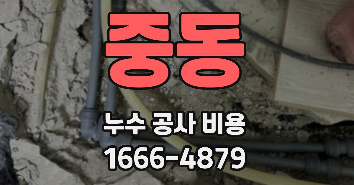 중동 누수 공사 비용