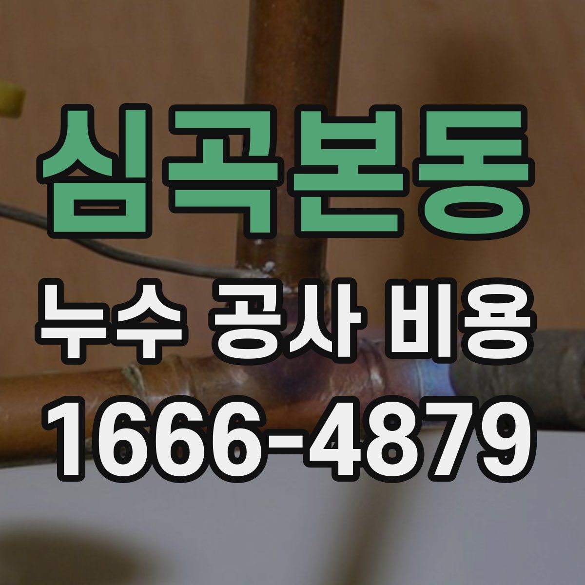 심곡본동 누수 공사 비용