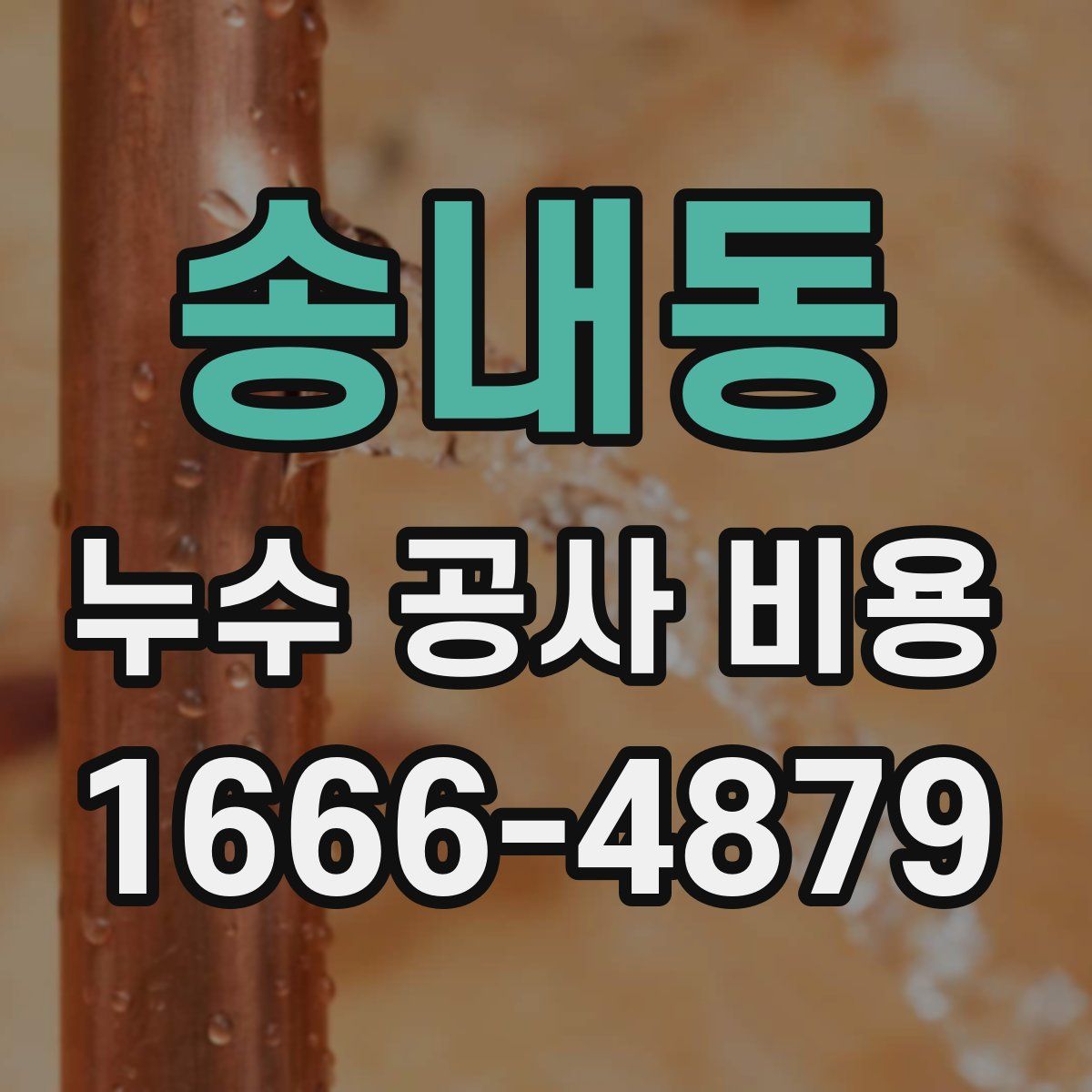 송내동 누수 공사 비용
