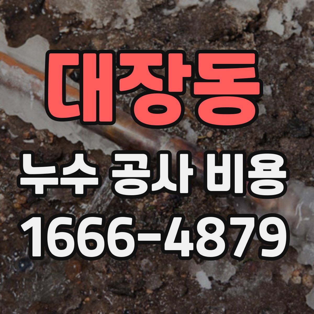 대장동 누수 공사 비용