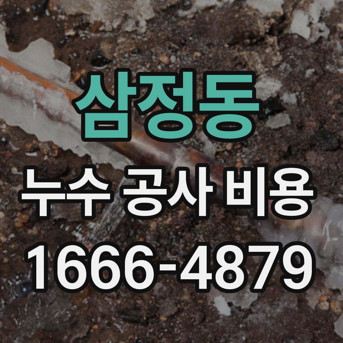 삼정동 누수 공사 비용