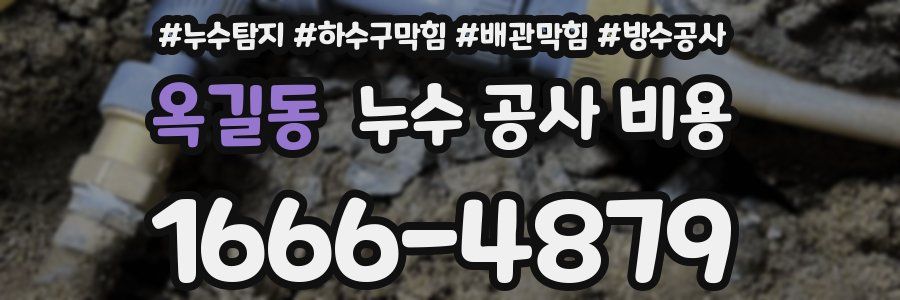 옥길동 누수 공사 비용