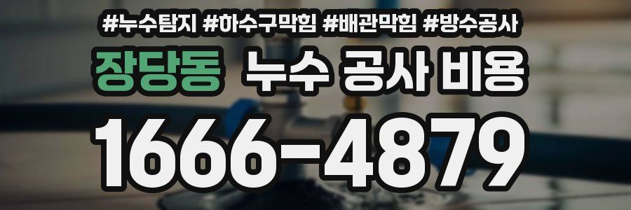 장당동 누수 공사 비용