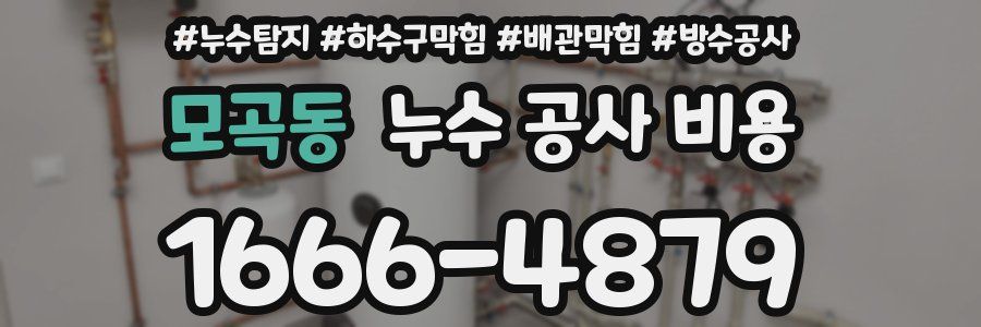 모곡동 누수 공사 비용