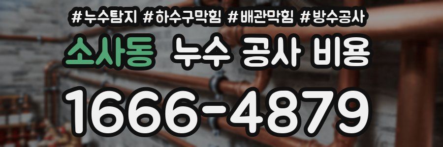소사동 누수 공사 비용