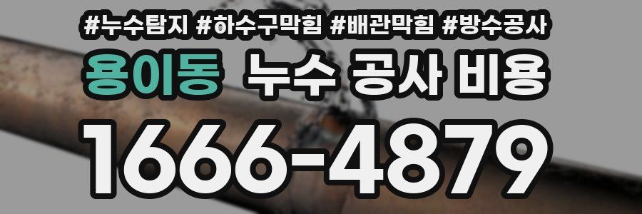 용이동 누수 공사 비용