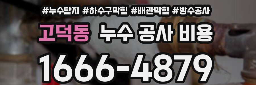 고덕동 누수 공사 비용