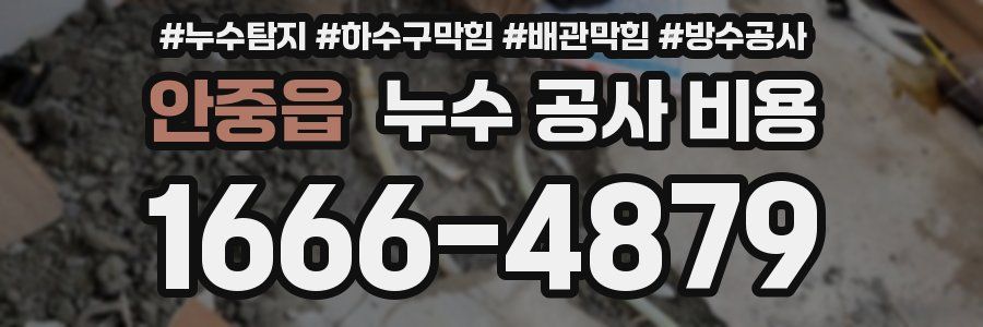 안중읍 누수 공사 비용