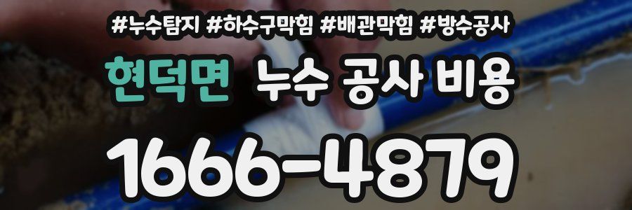 현덕면 누수 공사 비용