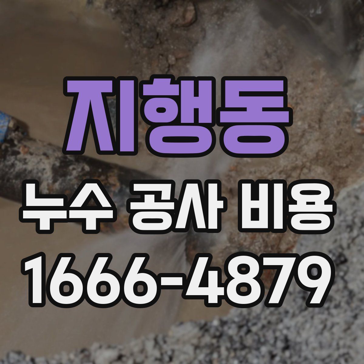 지행동 누수 공사 비용