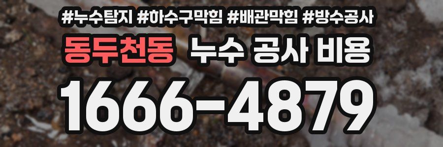 동두천동 누수 공사 비용