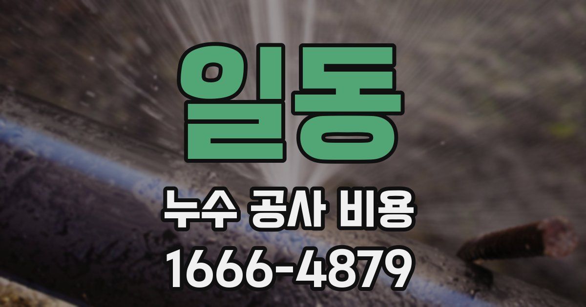 일동 누수 공사 비용