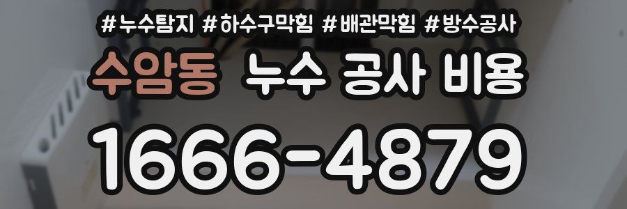 수암동 누수 공사 비용