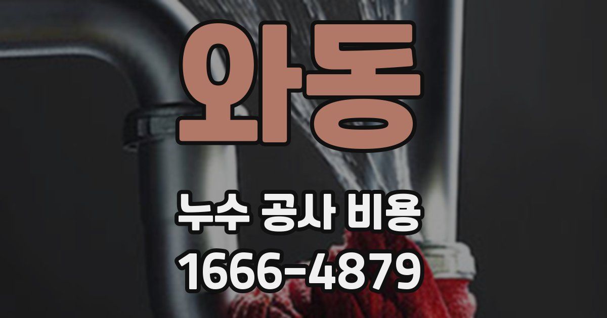 와동 누수 공사 비용