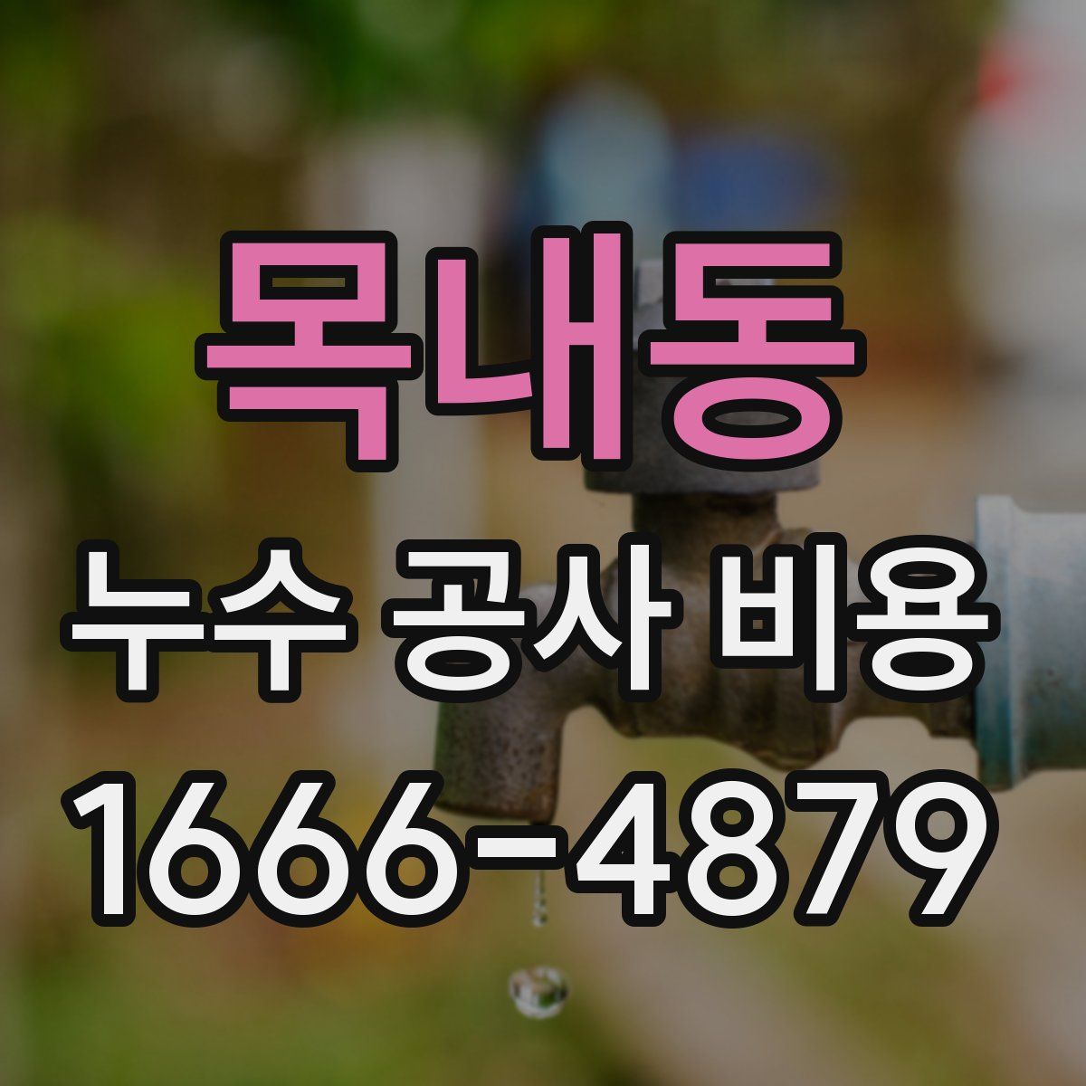 목내동 누수 공사 비용