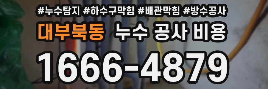 대부북동 누수 공사 비용
