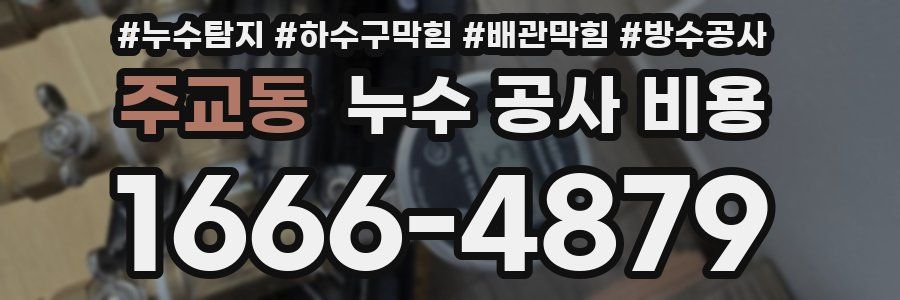 주교동 누수 공사 비용