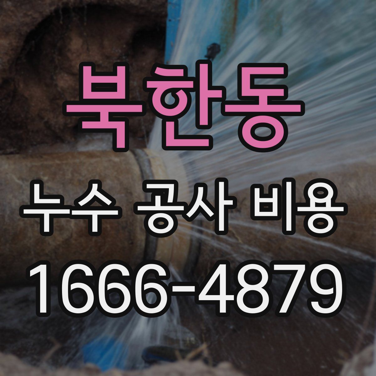 북한동 누수 공사 비용