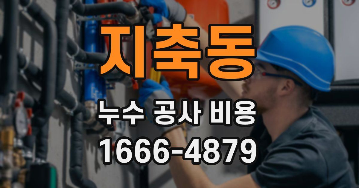 지축동 누수 공사 비용