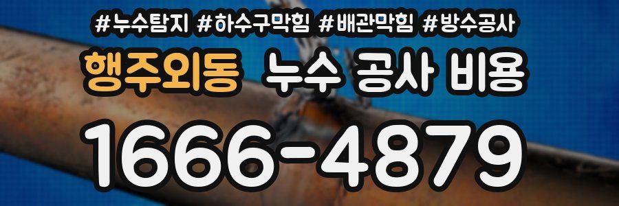 행주외동 누수 공사 비용