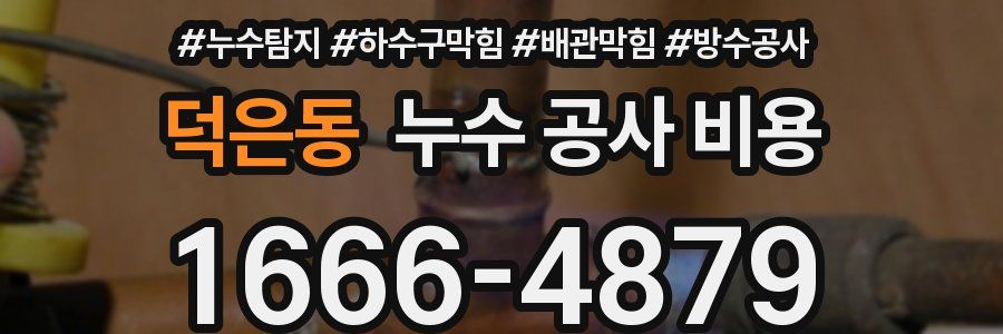 덕은동 누수 공사 비용