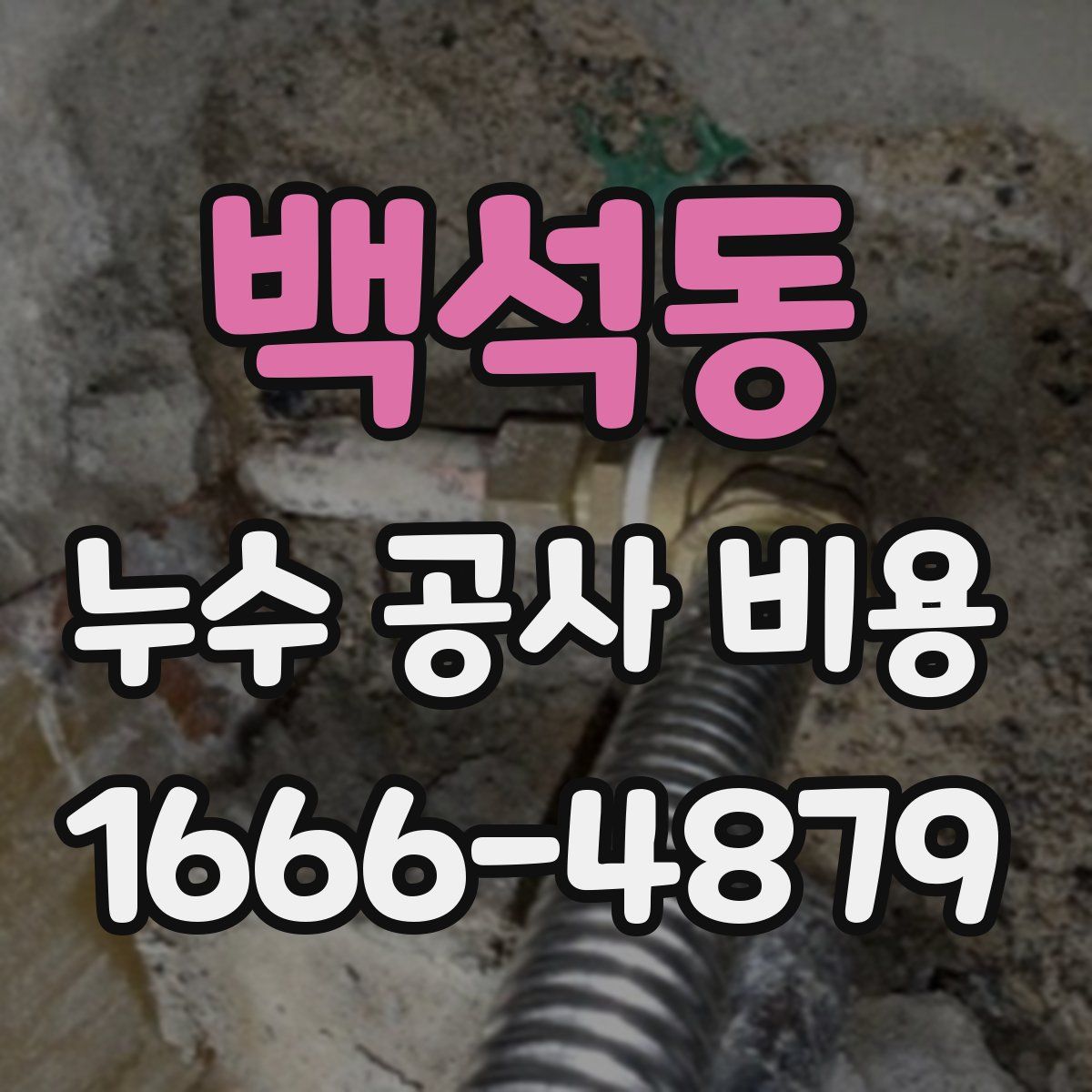 백석동 누수 공사 비용