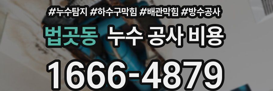 법곳동 누수 공사 비용