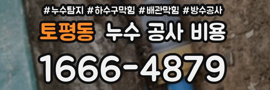 토평동 누수 공사 비용
