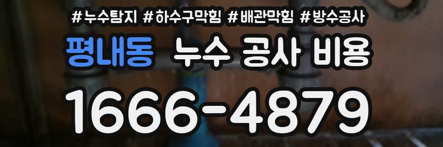 평내동 누수 공사 비용