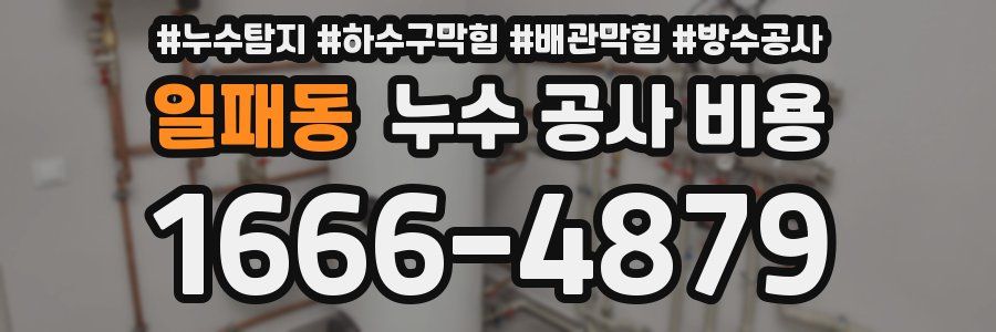 일패동 누수 공사 비용