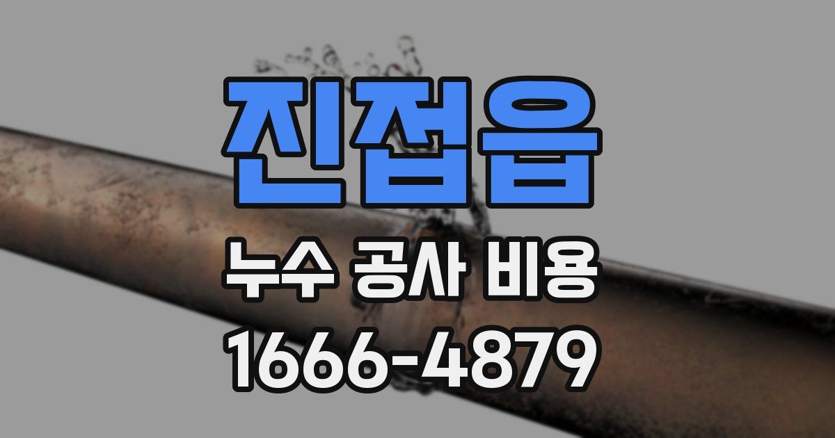 진접읍 누수 공사 비용