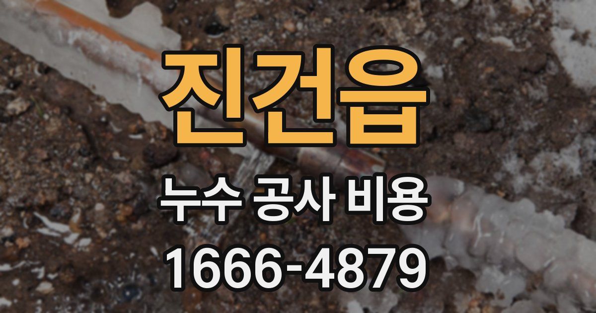 진건읍 누수 공사 비용