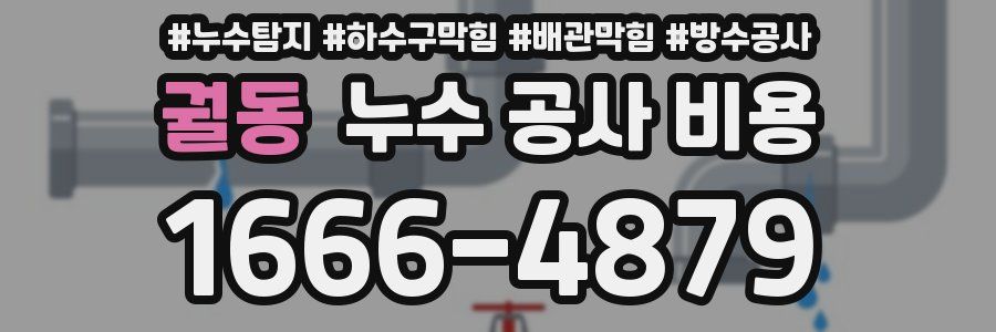 궐동 누수 공사 비용