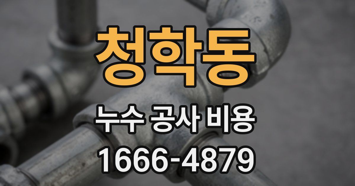청학동 누수 공사 비용