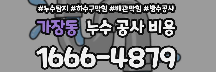 가장동 누수 공사 비용