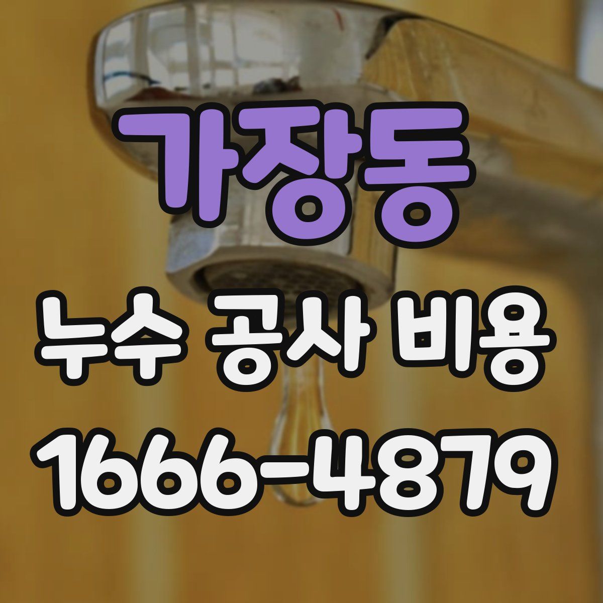 가장동 누수 공사 비용