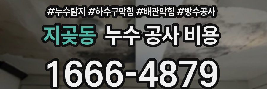 지곶동 누수 공사 비용
