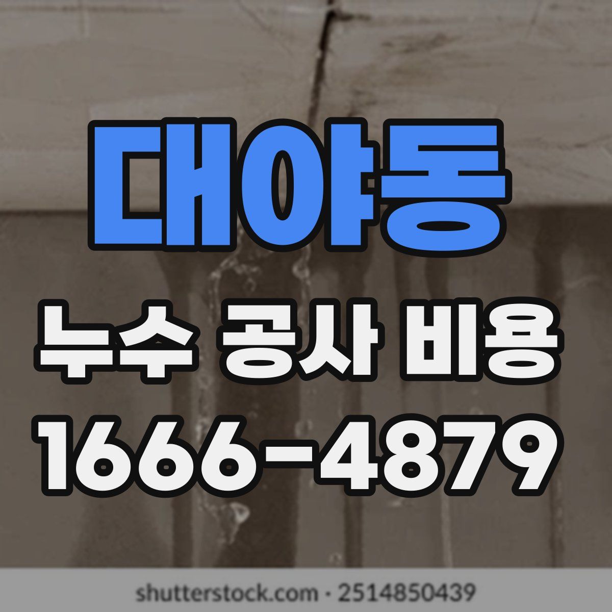 대야동 누수 공사 비용